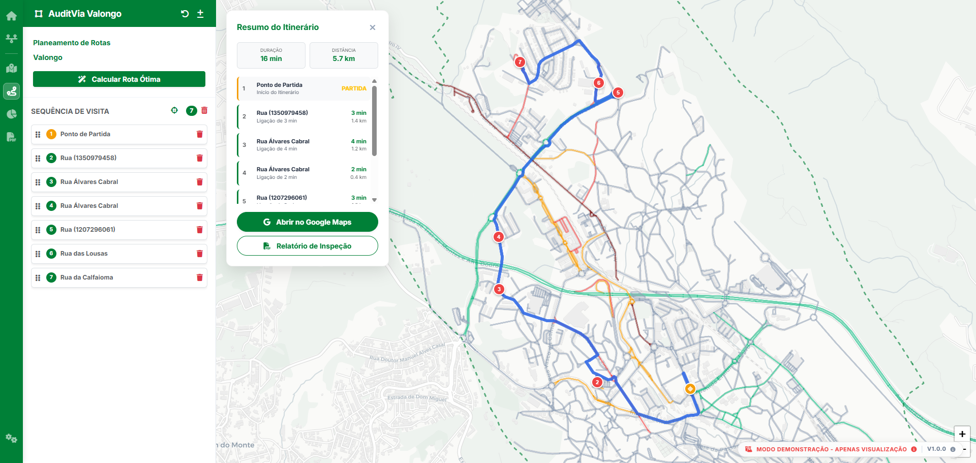 Planeamento de Itinerários